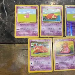 Pokemon TCG Slowpoke And Slowbro Lot 5 Cards One Holo - Image 4