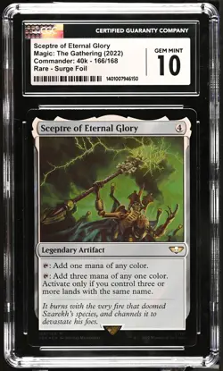 SCEPTRE OF ETERNAL GLORY Warhammer 40k Surge Foil CGC 10 MTG [Nostalgium] - Image 1