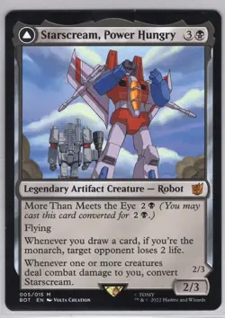 1x Starscream, Power Hungry - Universes Beyond: Transformers - Near Mint - Image 1