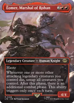 MTG Eomer, Marshal of Rohan Borderless - The Lord of the Rings #428 - Image 1
