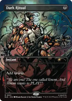 MTG Dark Ritual Marvel Secret Lair 2001 Borderless - Secret Lair #2001 - Image 1
