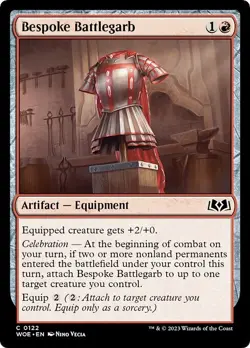 BESPOKE BATTLEGARB x4 mtg NM Wilds of Eldraine 4 Common - Image 1