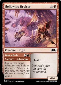 BELLOWING BRUISER x4 mtg NM Wilds of Eldraine 4 Common - Image 1