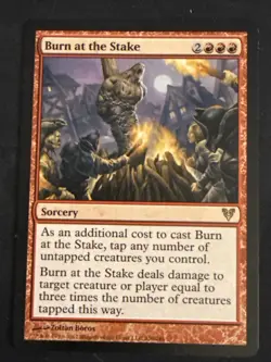 1x Burn at the Stake (130) Avacyn Restored LP MTG Magic the Gatheirng x1 MKE - Image 1