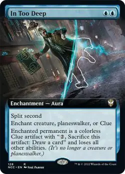 MTG In Too Deep Extended Art - Streets of New Capenna Commander #128 - Image 1