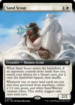 MTG Sand Scout Extended Art - Outlaws of Thunder Junction Commander #047 - Image 1