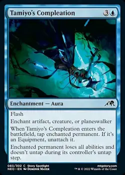 TAMIYO'S COMPLEATION x4 mtg NM-M Kamigawa Neon Dynasty 4 Common - Image 1