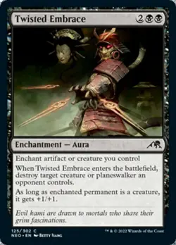 TWISTED EMBRACE x4 mtg NM-M Kamigawa Neon Dynasty 4 Common - Image 1