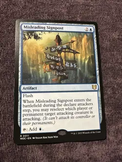 Misleading Signpost Commander: Wilds of Eldraine Regular - Image 1