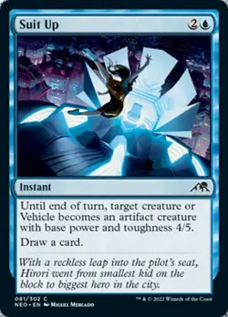 SUIT UP x4 mtg NM-M Kamigawa Neon Dynasty 4 Common - Image 1