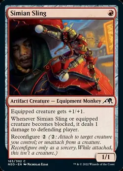 SIMIAN SLING x4 mtg NM-M Kamigawa Neon Dynasty 4 Common - Image 1