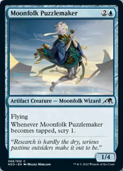MOONFOLK PUZZLEMAKER x4 mtg NM-M Kamigawa Neon Dynasty 4 Common - Image 1