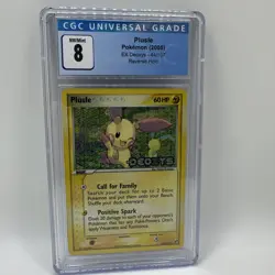 Pokemon Plusle 44/107 EX Deoxys Reverse Foil - PSA 8 NM - MT - Image 1