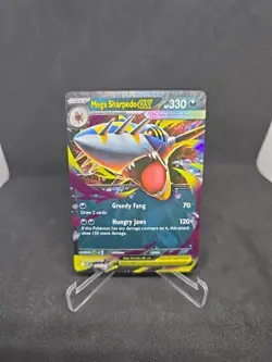 Mega Sharpedo Ex 61/94 Pokemon TCG ME Phantasmal Flames Double Rare Holo NM - Image 1
