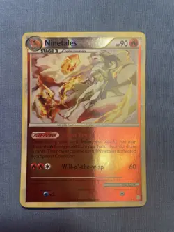 Pokemon TCG Ninetales Heart Gold & Soul Silver Reverse Holo LP/MP - Image 1