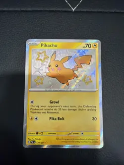2024 Pokemon Pikachu Scarlet & Violet Paldean Fates Shiny Rare #131/091 (NM) - Image 1