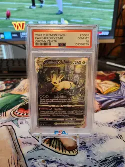 2023 Pokemon Full Art Leafeon Vstar Crown Zenith PSA 10 Sword And Shield - Image 1