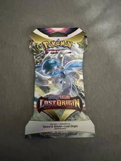 1- PACK POKEMON LOST ORIGIN SLEEVED BOOSTER EXACT BLUE ART IN SCANS FREE S/H - Image 1