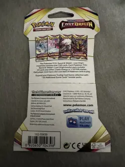 1- PACK POKEMON LOST ORIGIN SLEEVED BOOSTER EXACT BLUE ART IN SCANS FREE S/H - Image 2