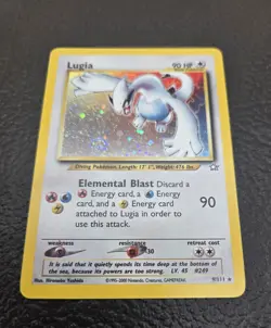 Lugia 9/111 Neo Genesis Holo Near Mint Perfect Swirl Pokemon TCG - Image 1