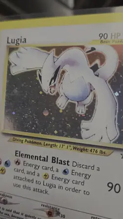 Lugia 9/111 Neo Genesis Holo Near Mint Perfect Swirl Pokemon TCG - Image 2