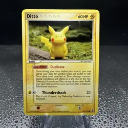 Ditto (Pikachu) 63/113 Common Pokemon EX Delta Species 2005 Non-Holo Vintage NM - Image 1