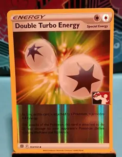 Double Turbo Energy 151/172 Prize Pack Series Pokemon Play! Mint Condition - Image 1