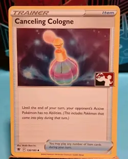 Canceling Cologne 136/189 Prize Pack Series Pokemon Play! LP Condition - Image 2