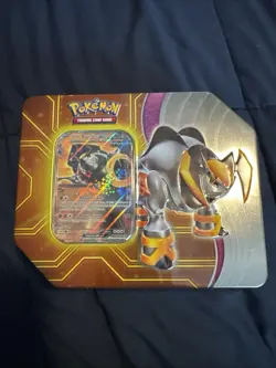 2024 Pokemon Paradox Clash Iron Boulder Ex Tin 5 Booster Packs Scarlet & Violet - Image 1