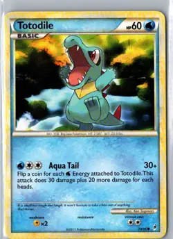 TOTODILE 74/95 COMMON CALL OF LEGENDS POKEMON LP - Image 1