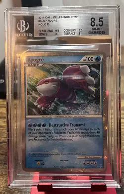 Pokemon TCG Kyogre Call of Legends SL6 Shiny Holo Rare BGS 8.5 - Image 1