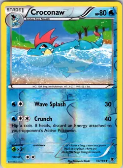 Croconaw 16/119 XY - Phantom Forces Pokemon TCG LP - Image 1