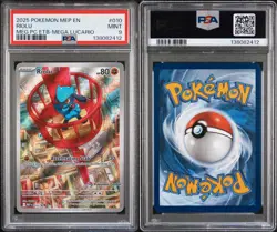 2025 POKEMON MEP MEGA EVOLUTION POKEMON CENTER ETB PROMO #010 RIOLU PSA 9 MINT - Image 3