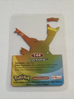 2006 Latias Pokemon Lamincards Edibas Vintage French - Image 2