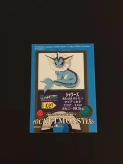 Pokemon Vaporeon Vintage Bandai Kid's Sticker Japanese 2004 - Image 1