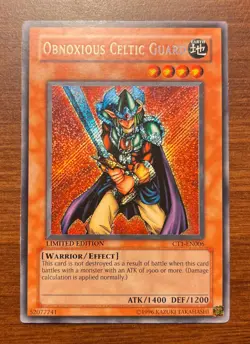 Obnoxious Celtic Guard | CT1-EN006 | Secret Rare | Limited | VLP | YuGiOh - Image 1