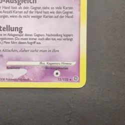 Pokemon TCG Karte - Mew LV. 40 Holo Deutsch 15/132 Ratselhafte Wunder - Image 5