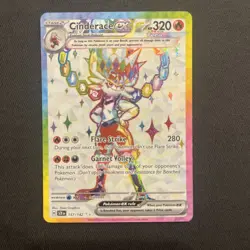 Cinderace EX Stellar Crown Ultra Rare Holo Card 157/142 SV07 English Edition - Image 1