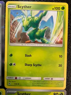 x9 Scyther Scizor pokemon Cards V Holo Rare mixed Lot - Image 4