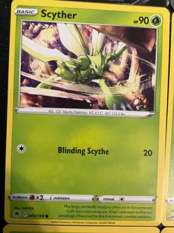 x9 Scyther Scizor pokemon Cards V Holo Rare mixed Lot - Image 5