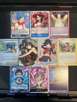 Variety of Trading Cards Pokemon - Dragonball - Union Arena - One Piece- 2 Waifu - Image 1