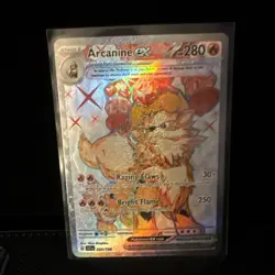 Pokemon TCG Arcanine EX Ultra Rare Card 224/198 Near Mint Condition - Image 3