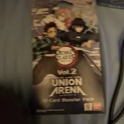 🔥 NEW Demon Slayer Vol 2 Union Arena Booster Pack w/12 Cards/x16 Packs - Image 1