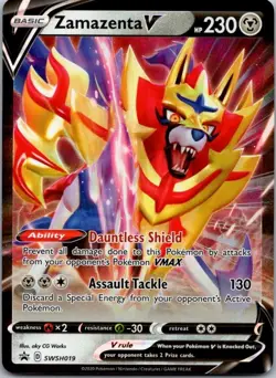Zamazenta V Promo SWSH: Sword & Shield Promo Cards SWSH019 LP NM-LP - Image 1