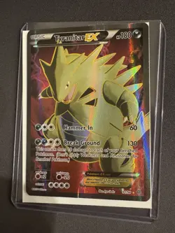 Pokemon XY Ancient Origins Tyranitar EX Full Art Holo Card 91/98 - HP - Image 2