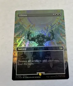 MTG Final Fantasy Ultima Borderless Foil Card R 328. - Image 1
