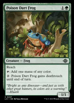 Poison Dart Frog FOIL The Lost Caverns of Ixalan NM Common CARD ABUGames - Image 1