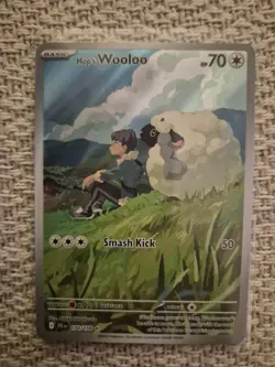 Pokemon Card Hop's Wooloo 170/159 Illustration Rare Journey Together Near Mint - Image 1