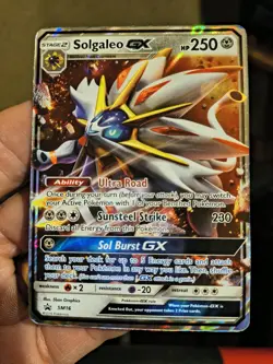 Pokemon TCG Solgaleo GX Black Star Promo SM16 Holo Card - Image 1