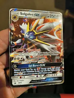 Pokemon TCG Solgaleo GX Black Star Promo SM16 Holo Card - Image 2